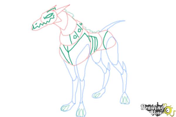 How to Draw Khyber'S Dog from Ben 10 Omniverse - Step 8
