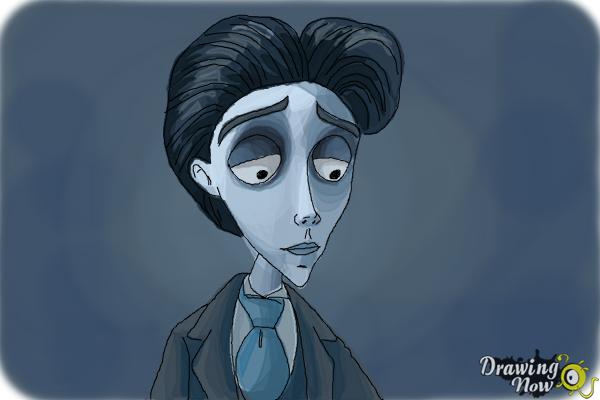 How to Draw Victor Van Dort from Corpse Bride - Step 10