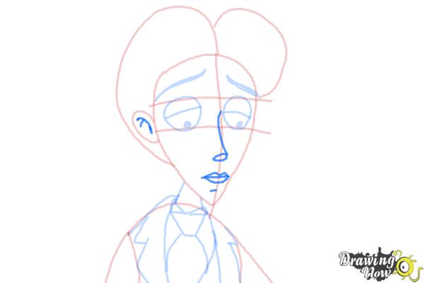 How to Draw Victor Van Dort from Corpse Bride - Step 7