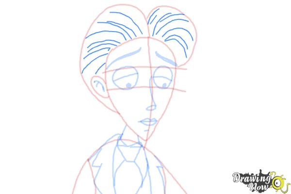 How to Draw Victor Van Dort from Corpse Bride - Step 8