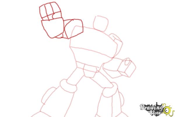 How to Draw Heatwave from Transformers Rescue Bots - Step 6