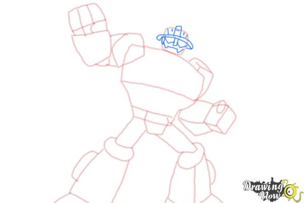 How to Draw Heatwave from Transformers Rescue Bots - Step 7