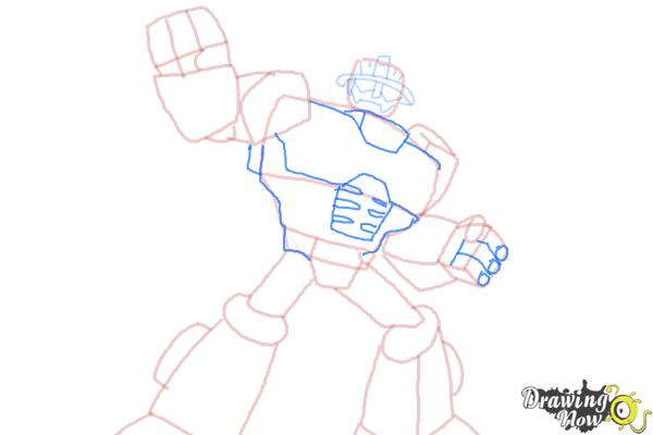 How to Draw Heatwave from Transformers Rescue Bots - Step 8