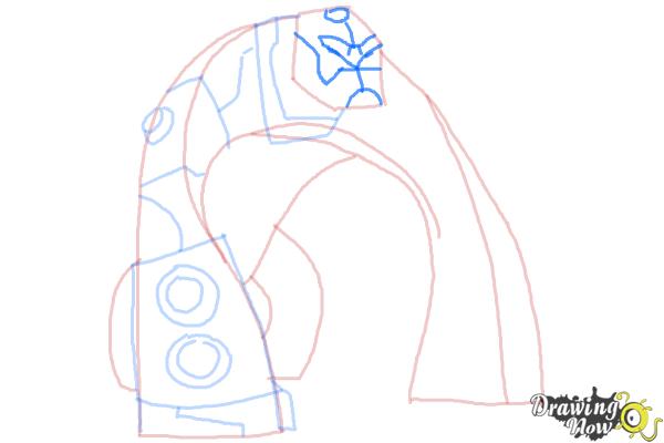 How to Draw Bloxx from Ben 10 Omniverse - Step 7 How to Draw Bloxx from Ben 10 Omniverse - Step 7