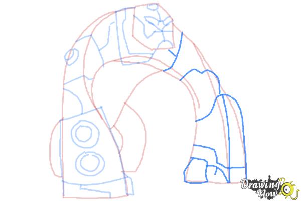 How to Draw Bloxx from Ben 10 Omniverse - Step 8 How to Draw Bloxx from Ben 10 Omniverse - Step 8
