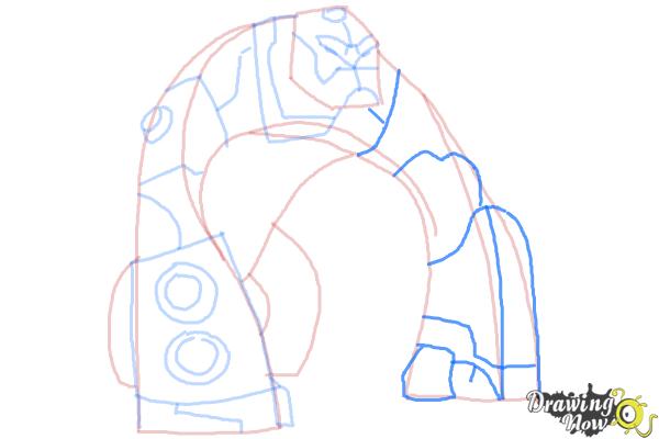 How to Draw Bloxx from Ben 10 Omniverse - Step 8