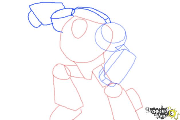 How to Draw Chase from Transformers Rescue Bots - Step 5