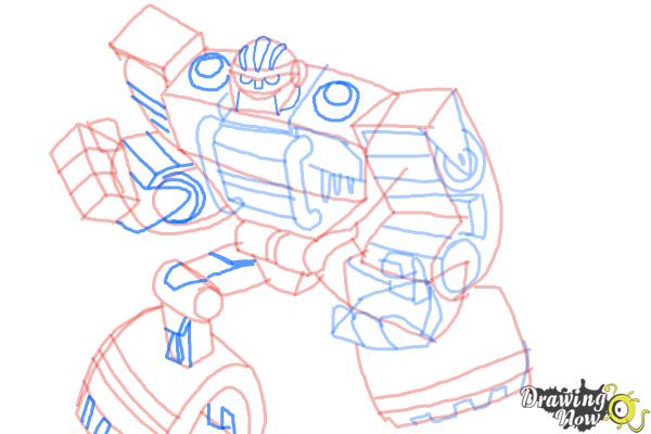 How to Draw Boulder from Transformers Rescue Bots - Step 10 How to Draw Boulder from Transformers Rescue Bots - Step 10