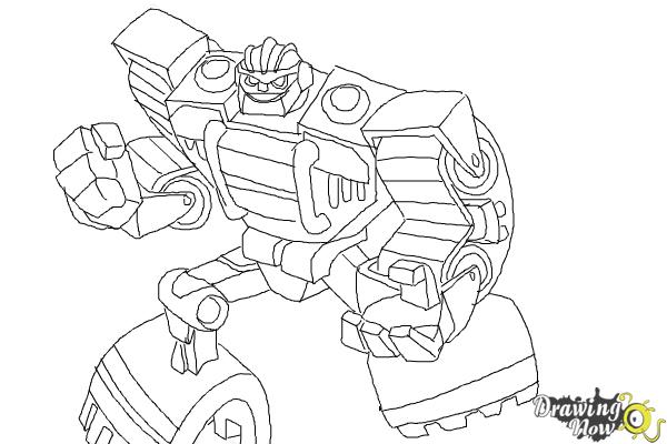 How to Draw Boulder from Transformers Rescue Bots - Step 11 How to Draw Boulder from Transformers Rescue Bots - Step 11