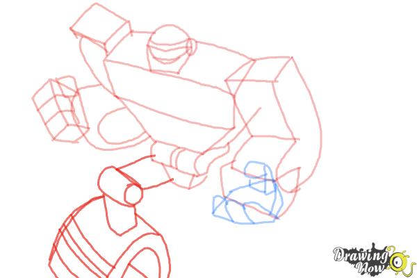 How to Draw Boulder from Transformers Rescue Bots - Step 7