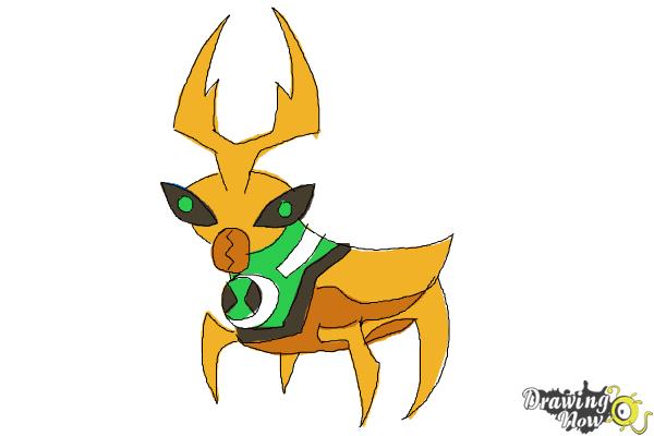 How to Draw Ballweevil from Ben 10 Omniverse - Step 10