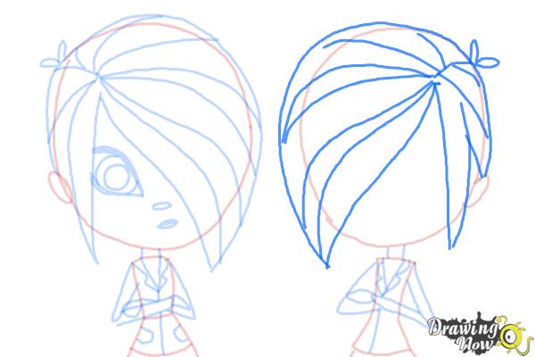 How to Draw The Biskit Twins from Littlest Pet Shop - Step 10