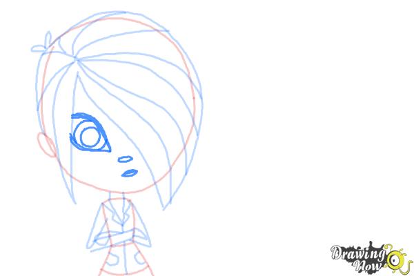 How to Draw The Biskit Twins from Littlest Pet Shop - Step 7