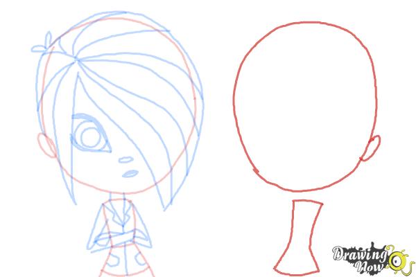 How to Draw The Biskit Twins from Littlest Pet Shop - Step 8