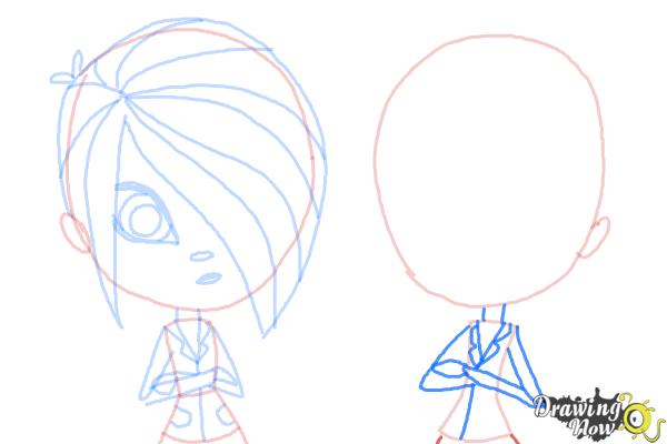 How to Draw The Biskit Twins from Littlest Pet Shop - Step 9