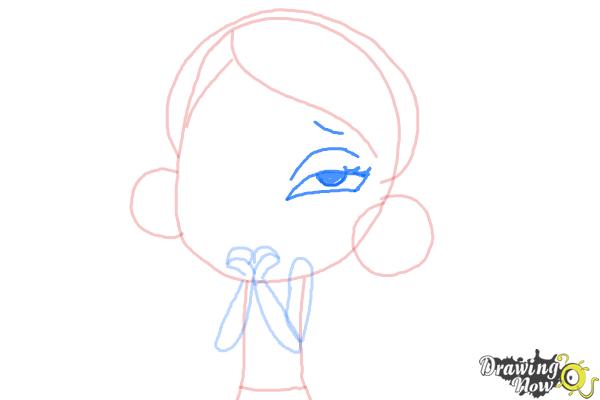 How to Draw Youngmee Song from Littlest Pet Shop - Step 5