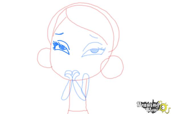 How to Draw Youngmee Song from Littlest Pet Shop - Step 6