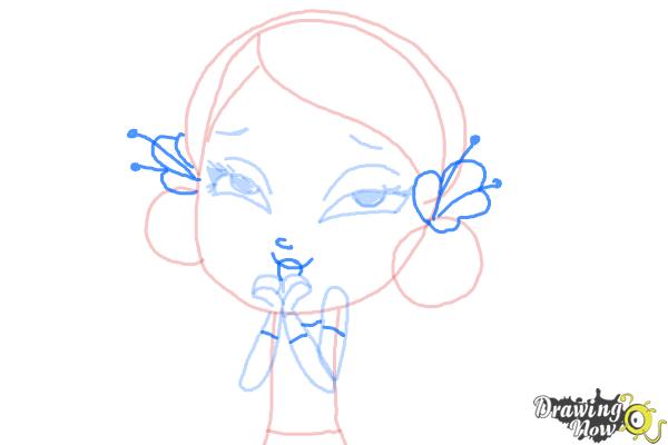 How to Draw Youngmee Song from Littlest Pet Shop - Step 7