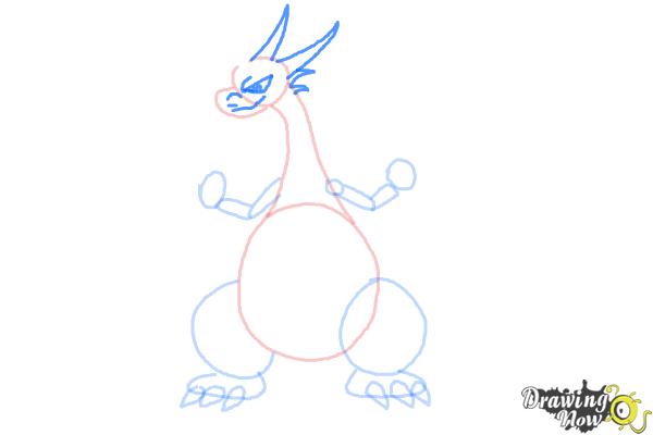 How to Draw Mega Charizard X - Step 5