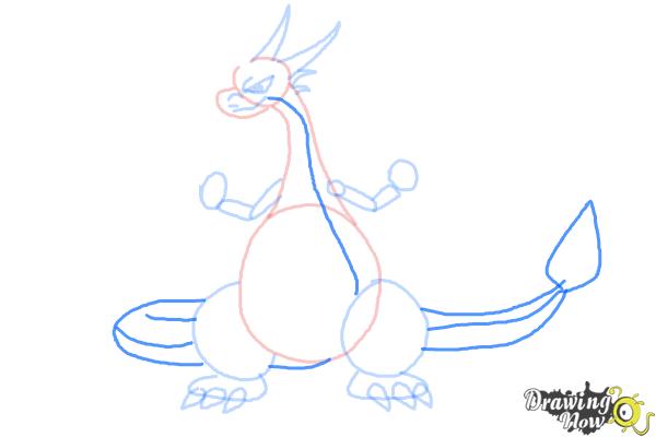 How to Draw Mega Charizard X - Step 6