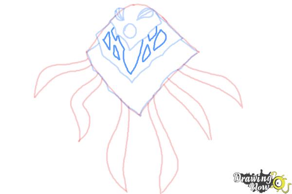How to Draw Ampfibian from Ben 10 Omniverse - Step 5