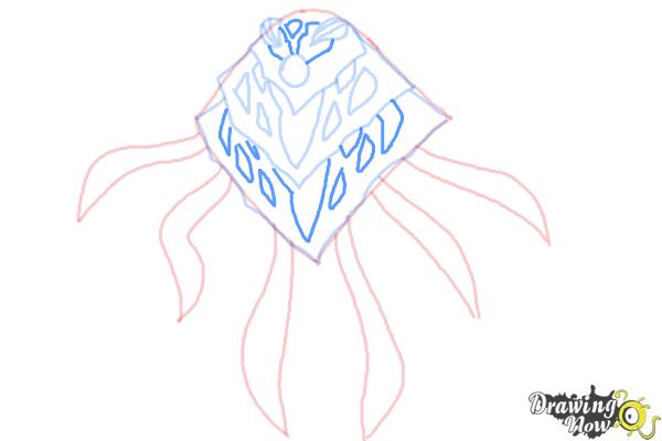 How to Draw Ampfibian from Ben 10 Omniverse - Step 6