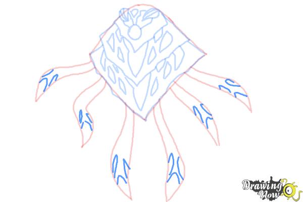 How to Draw Ampfibian from Ben 10 Omniverse - Step 7