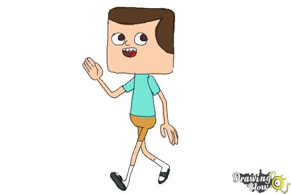 How to Draw Jeff from Clarence - Step 10