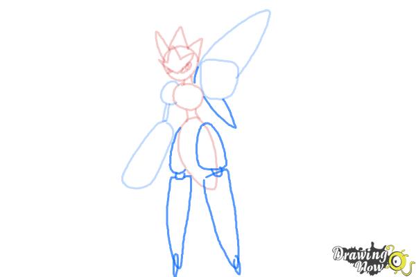 How to Draw Mega Scizor - Step 5