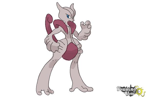 How to Draw Mega Mewtwo X - Step 10