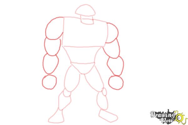 How to Draw Rath from Ben 10 Omniverse - Step 5