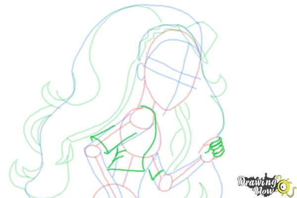 How to Draw Marisol Coxi from Monster High - Step 8 How to Draw Marisol Coxi from Monster High - Step 8