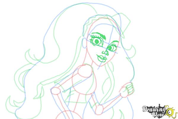 How to Draw Marisol Coxi from Monster High - Step 9 How to Draw Marisol Coxi from Monster High - Step 9