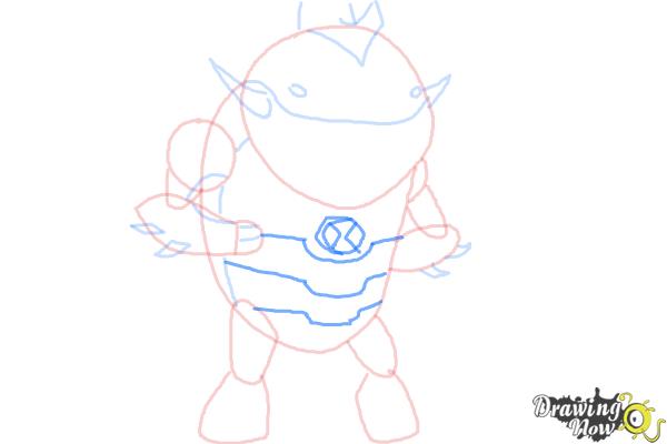 How to Draw Eatle from Ben 10 Omniverse - Step 6