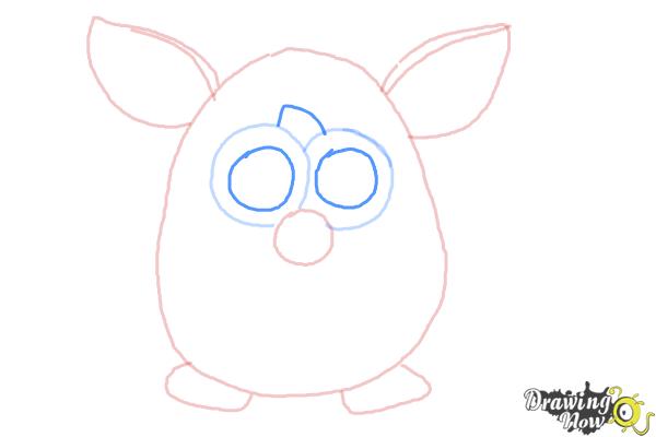 How to Draw a Furby - Step 5 How to Draw a Furby - Step 5
