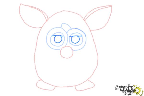 How to Draw a Furby - Step 6 How to Draw a Furby - Step 6