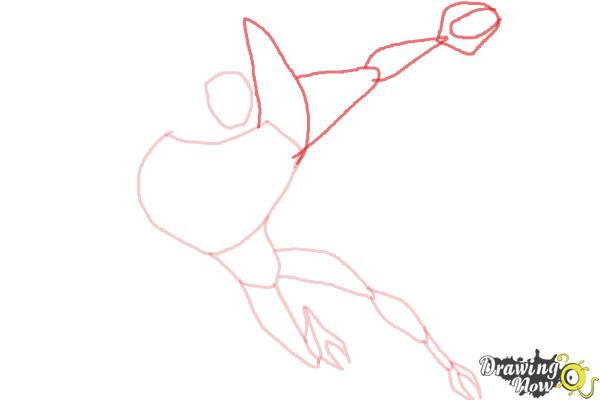 How to Draw Lodestar from Ben 10 Omniverse - Step 5