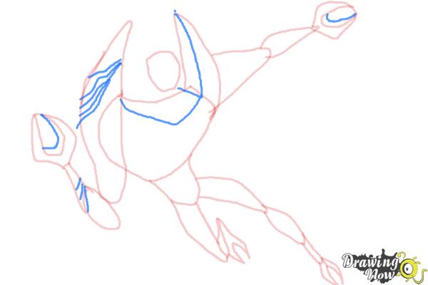 How to Draw Lodestar from Ben 10 Omniverse - Step 7