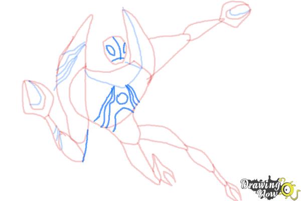 How to Draw Lodestar from Ben 10 Omniverse - Step 8