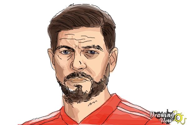 How to Draw Steven Gerrard - Step 10