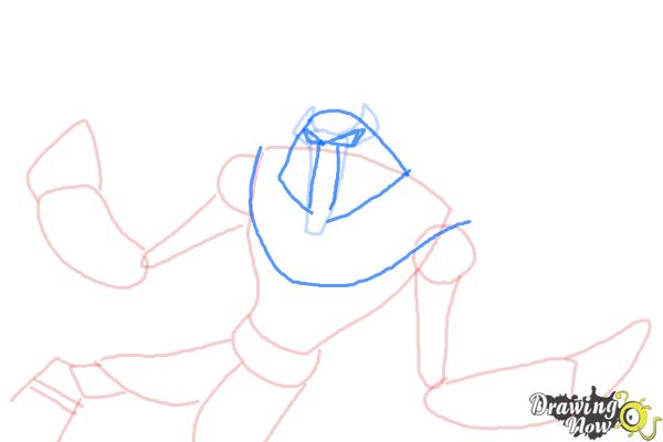 How to Draw Snare-Oh from Ben 10 Omniverse - Step 6