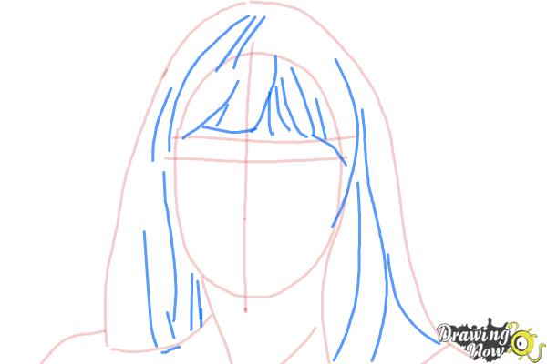 How to Draw Maddie Ziegler - Step 5