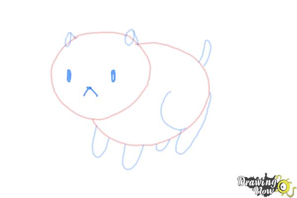 How to Draw Puppycat from Bee And Puppycat - Step 5