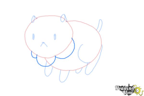 How to Draw Puppycat from Bee And Puppycat - Step 6