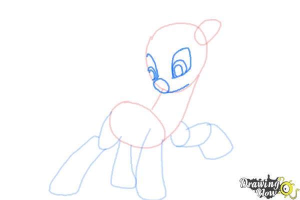 How to Draw Rarity, Radiance from Power Ponies - Step 5