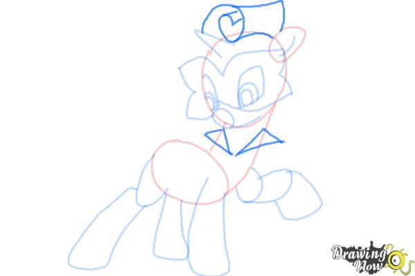 How to Draw Rarity, Radiance from Power Ponies - Step 7