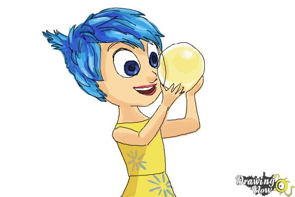 How to Draw Joy from Inside Out - Step 9