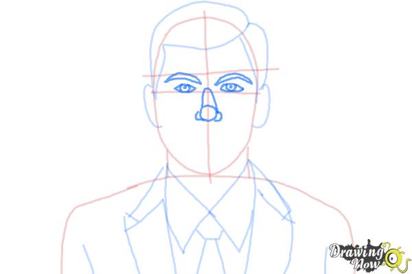 How to Draw Archer, Sterling Malory Archer from Archer - Step 7