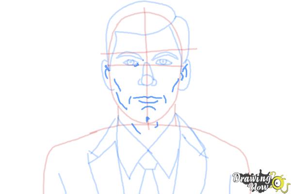 How to Draw Archer, Sterling Malory Archer from Archer - Step 8