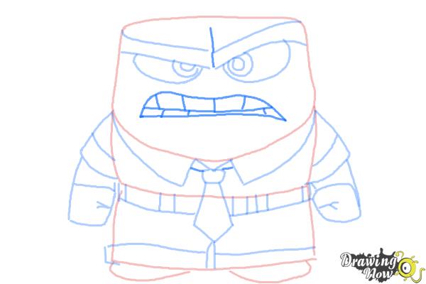 How to Draw Anger from Inside Out - Step 8